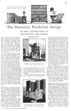 Better Homes & Gardens March 1929 Magazine Article: The Furniture Pendulum Swings