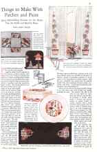 Better Homes & Gardens March 1929 Magazine Article: Things to Make With Patches and Paint