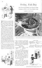 Better Homes & Gardens March 1929 Magazine Article: Friday, Fish Day