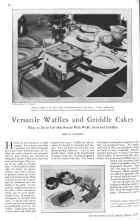 Better Homes & Gardens March 1929 Magazine Article: Versatile Waffles and Griddle Cakes
