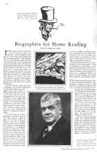 Better Homes & Gardens March 1929 Magazine Article: Biographies for Home Reading