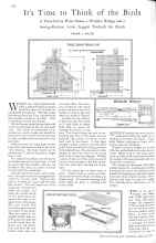 Better Homes & Gardens March 1929 Magazine Article: It's Time to Think of the Birds