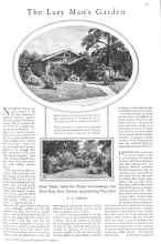 Better Homes & Gardens April 1929 Magazine Article: The Lazy Man's Garden