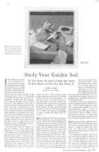 Better Homes & Gardens April 1929 Magazine Article: Study Your Garden Soil