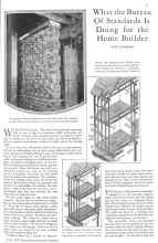 Better Homes & Gardens April 1929 Magazine Article: What the Bureau Of Standards Is Doing for the Home Builder