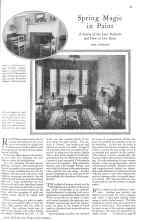 Better Homes & Gardens April 1929 Magazine Article: Spring Magic in Paint