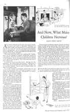 Better Homes & Gardens April 1929 Magazine Article: And Now, What Makes Children Nervous?