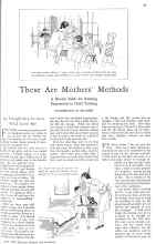 Better Homes & Gardens April 1929 Magazine Article: These Are Mothers' Methods