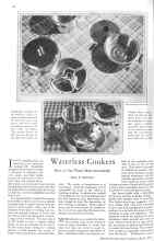 Better Homes & Gardens April 1929 Magazine Article: Waterless Cookers