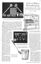 Better Homes & Gardens April 1929 Magazine Article: Aids to Better Housekeeping