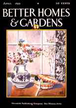 Better Homes & Gardens April 1929 Magazine Cover