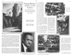 Better Homes & Gardens April 1929 Magazine Article: George Matthew Adams in His Garden