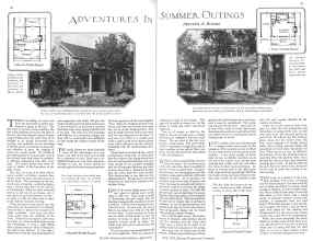 Better Homes & Gardens April 1929 Magazine Article: ADVENTURES IN SUMMER OUTINGS