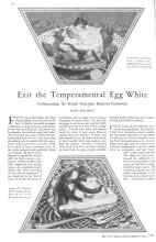 Better Homes & Gardens May 1929 Magazine Article: Exit the Temperamental Egg White