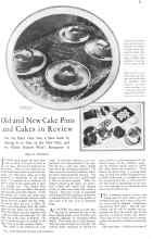 Better Homes & Gardens May 1929 Magazine Article: Old and New Cake Pans and Cakes in Review