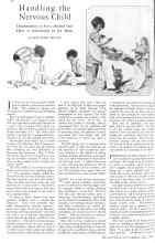 Better Homes & Gardens May 1929 Magazine Article: Handling the Nervous Child