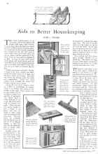 Better Homes & Gardens May 1929 Magazine Article: Aids to Better Housekeeping