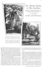 Better Homes & Gardens May 1929 Magazine Article: An Artist Looks at His Garden