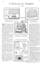 Better Homes & Gardens May 1929 Magazine Article: A Playhouse for Daughter