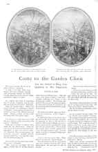 Better Homes & Gardens May 1929 Magazine Article: Come to the Garden Clinic