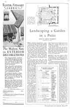 Better Homes & Gardens May 1929 Magazine Article: Landscaping a Garden in a Patio