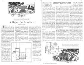 Better Homes & Gardens May 1929 Magazine Article: A Home for Sunshine