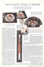 Better Homes & Gardens June 1929 Magazine Article: Smart Summer Things of Oilcloth