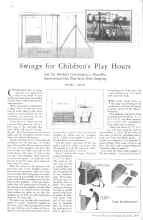 Better Homes & Gardens June 1929 Magazine Article: Swings for Children's Play Hours