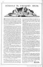 Better Homes & Gardens June 1929 Magazine Article: ACROSS The EDITOR'S DESK