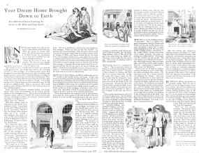 Better Homes & Gardens June 1929 Magazine Article: Your Dream Home Brought Down to Earth
