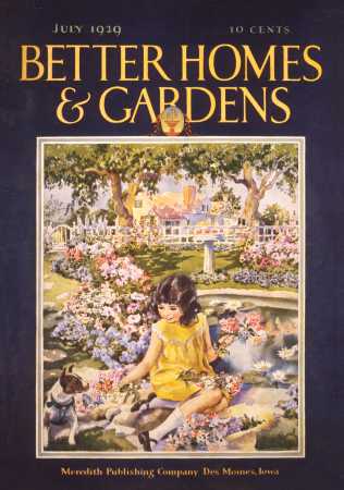 Better Homes & Gardens July 1929 Magazine Cover