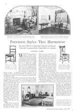 Better Homes & Gardens July 1929 Magazine Article: Furniture Styles That Harmonize