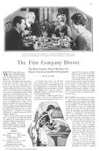 Better Homes & Gardens July 1929 Magazine Article: The First Company Dinner