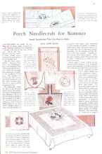 Better Homes & Gardens July 1929 Magazine Article: Porch Needlecraft for Summer