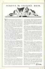 Better Homes & Gardens July 1929 Magazine Article: ACROSS The EDITOR'S DESK
