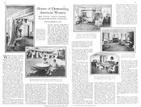 Better Homes & Gardens July 1929 Magazine Article: Homes of Outstanding American Women