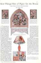 Better Homes & Gardens August 1929 Magazine Article: New Things Out of Paper for the House