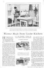 Better Homes & Gardens August 1929 Magazine Article: Warmer Meals From Cooler Kitchens