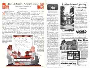 Better Homes & Gardens August 1929 Magazine Article: The Children's Pleasure Chest