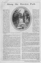 Better Homes & Gardens September 1929 Magazine Article: Along the Garden Path