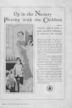 Better Homes & Gardens September 1929 Magazine Article: Up in the Nursery Playing with the Children