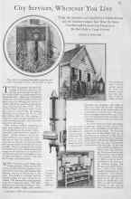 Better Homes & Gardens September 1929 Magazine Article: City Services, Wherever You Live
