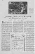 Better Homes & Gardens September 1929 Magazine Article: Assembling the Garden Coverlets