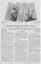 Better Homes & Gardens September 1929 Magazine Article: Garden Magicians and Clowns