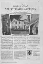 Better Homes & Gardens September 1929 Magazine Article: HOMES of Wood ARE TYPICALLY AMERICAN