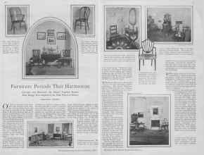 Better Homes & Gardens September 1929 Magazine Article: Furniture Periods That Harmonize