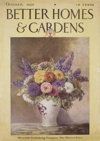 Better Homes & Gardens October 1929 Magazine Cover