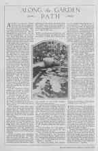 Better Homes & Gardens October 1929 Magazine Article: ALONG the GARDEN PATH