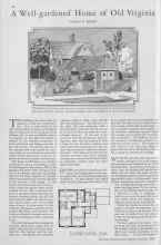 Better Homes & Gardens October 1929 Magazine Article: A Well-gardened Home of Old Virginia