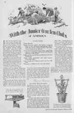 Better Homes & Gardens October 1929 Magazine Article: With the Junior Garden Clubs of AMERICA